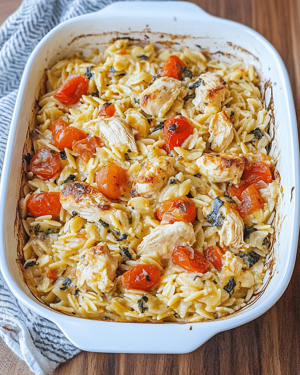 Chicken Orzo Bake