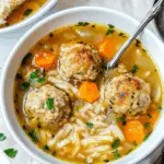 Chicken Meatball Noodle Soup