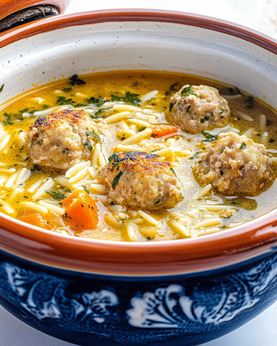 Chicken Meatball Noodle Soup