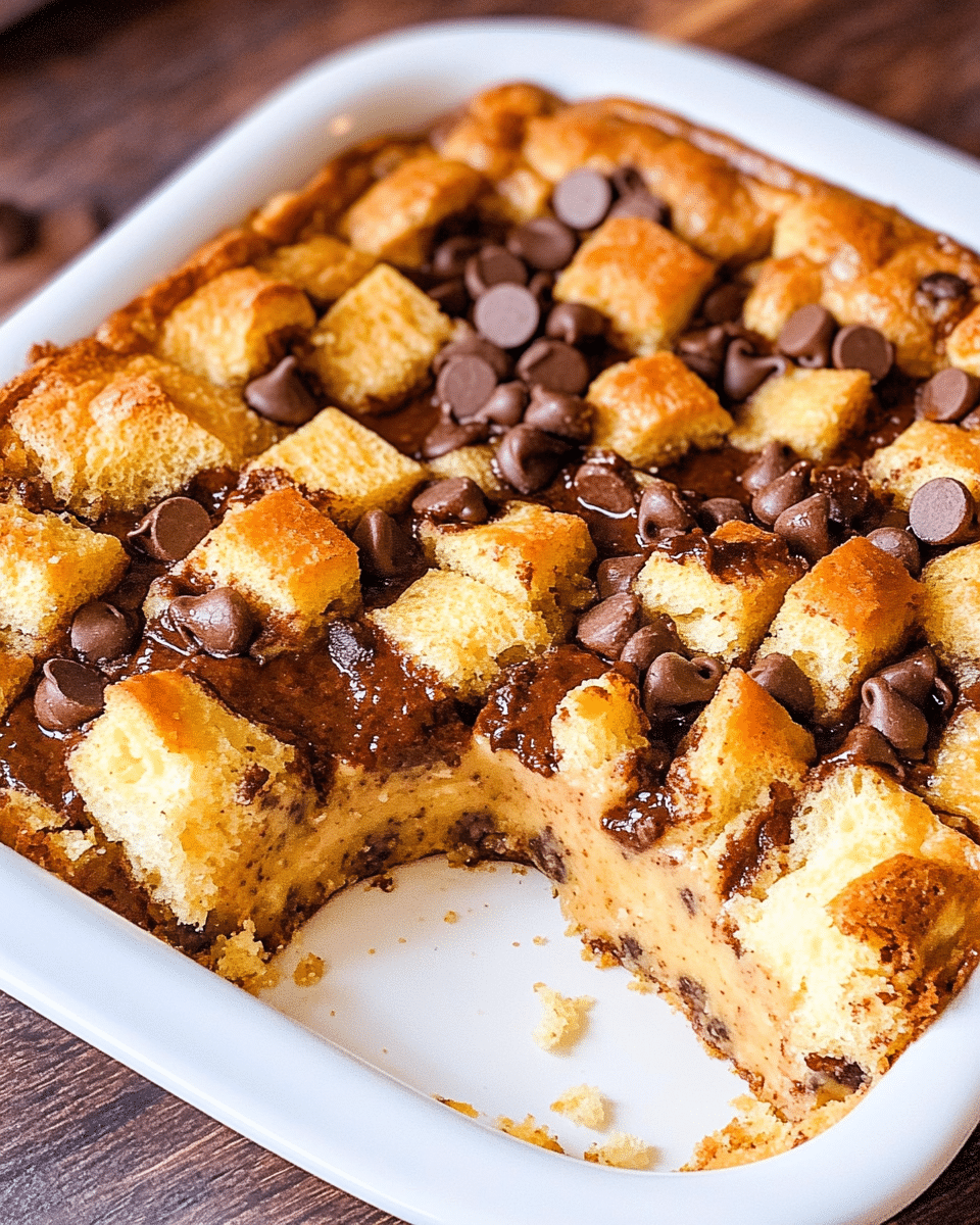Chocolate Chip Bread Pudding