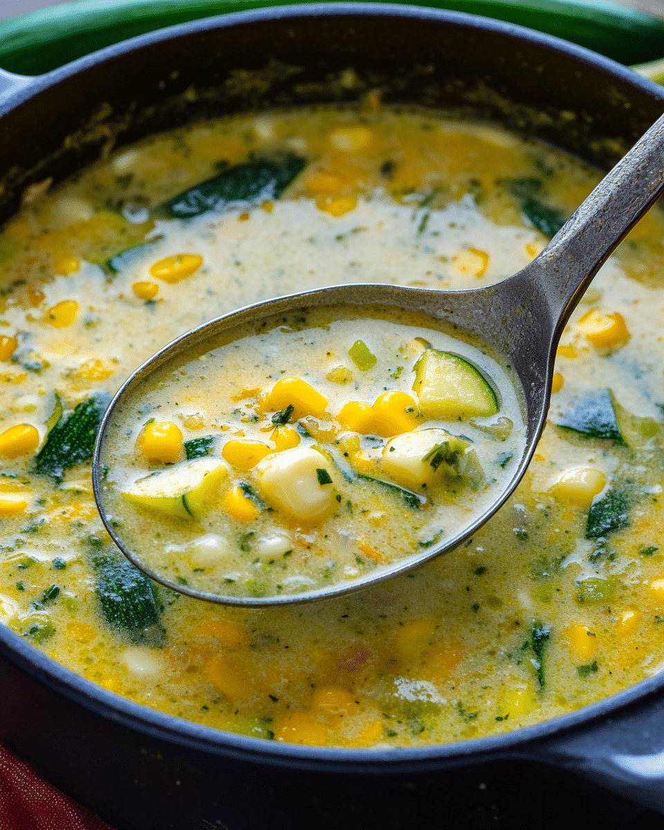 Comforting Corn and Zucchini Chowder