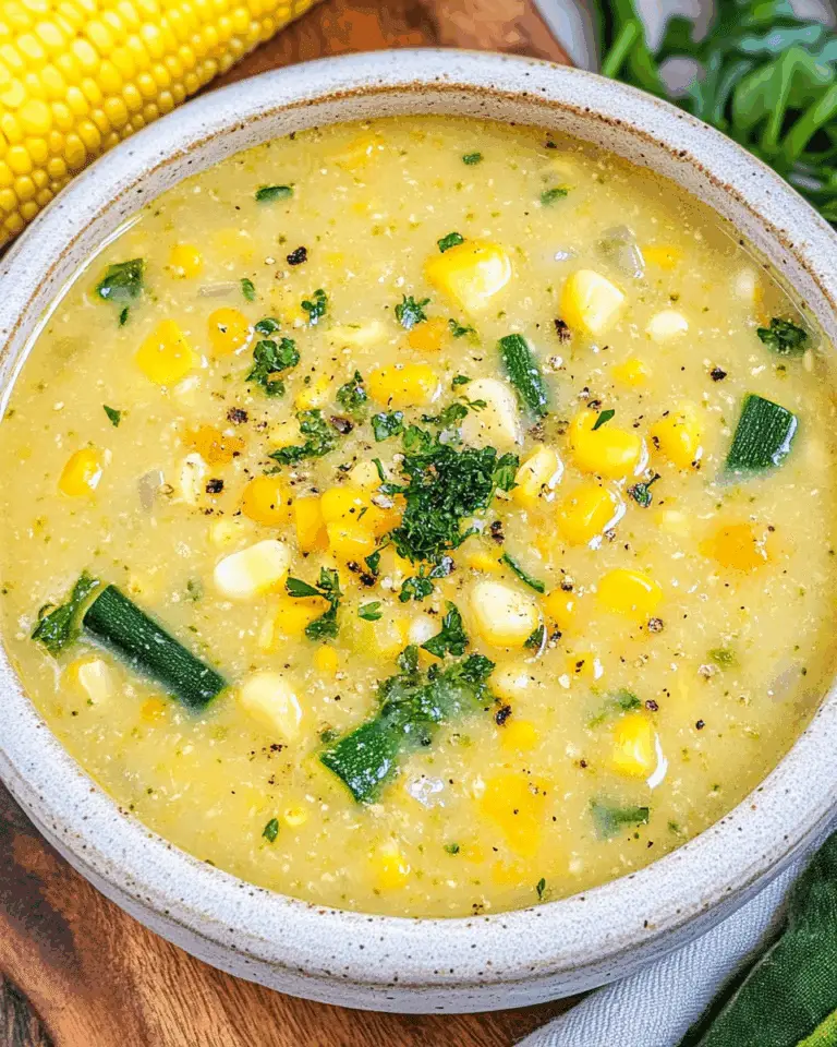 Comforting Corn and Zucchini Chowder