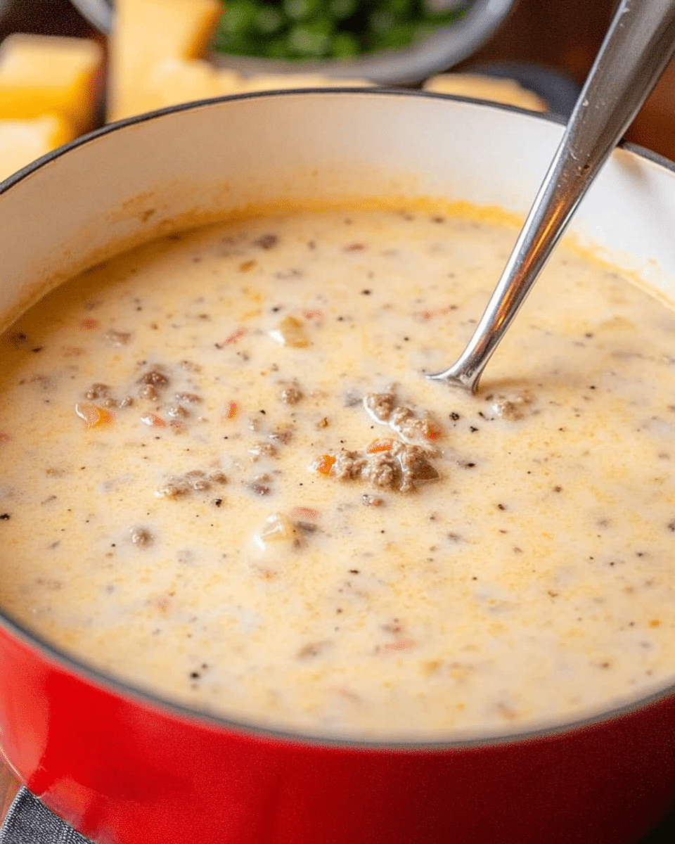 Creamy Cheeseburger Soup