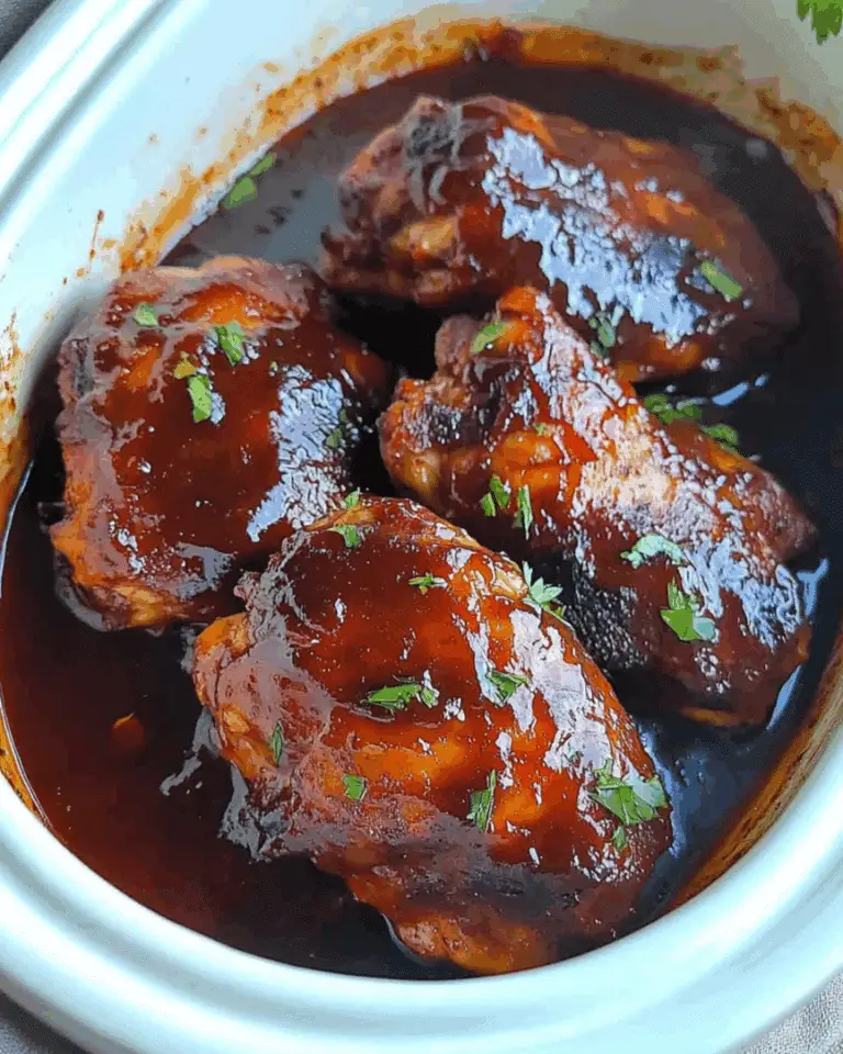 Crockpot BBQ Chicken Thighs