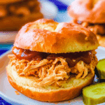 Crockpot Hot Honey Chicken Sandwich