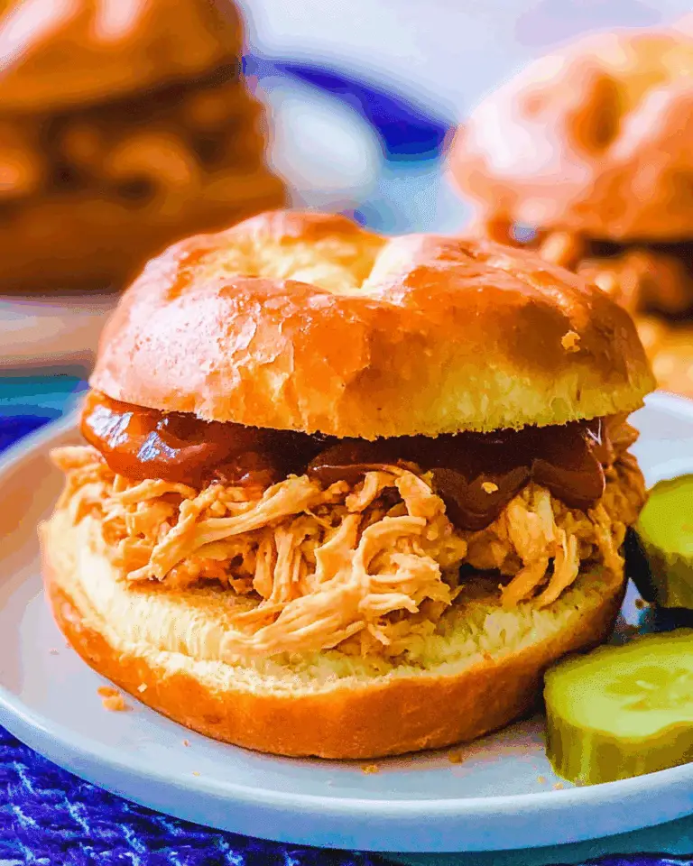 Crockpot Hot Honey Chicken Sandwich
