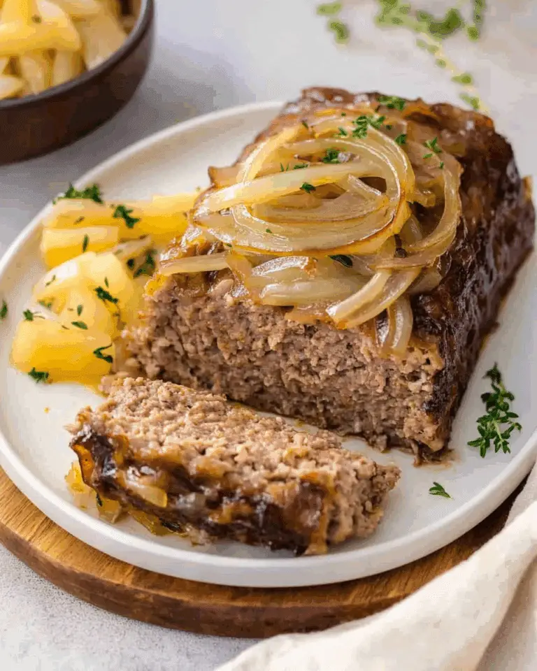 French Onion Beef Meatloaf