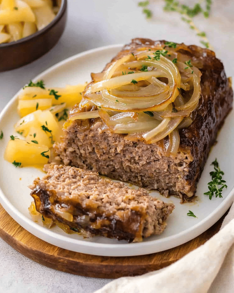 French Onion Beef Meatloaf