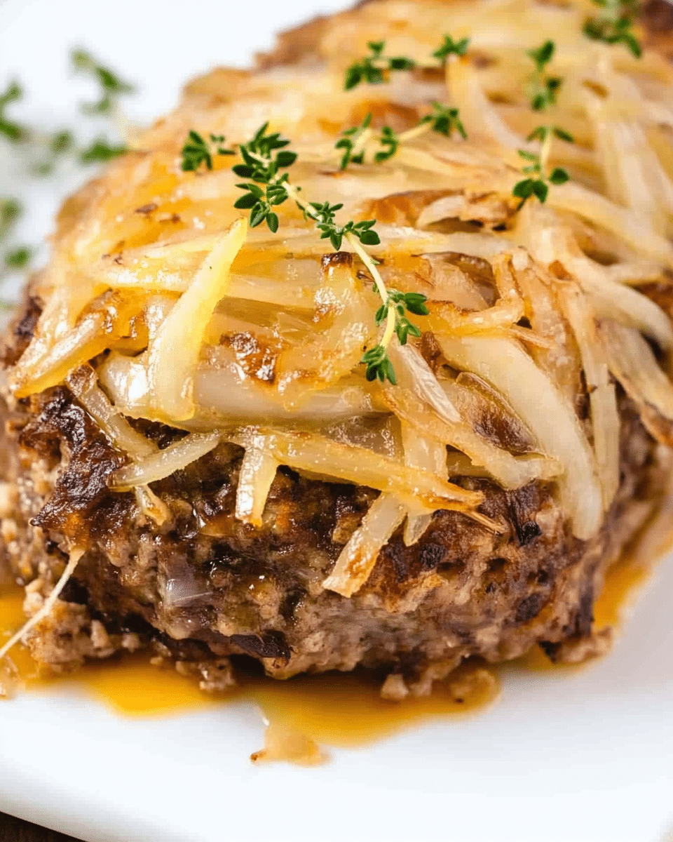 French Onion Beef Meatloaf