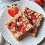 Healthy Oatmeal Strawberry Bars