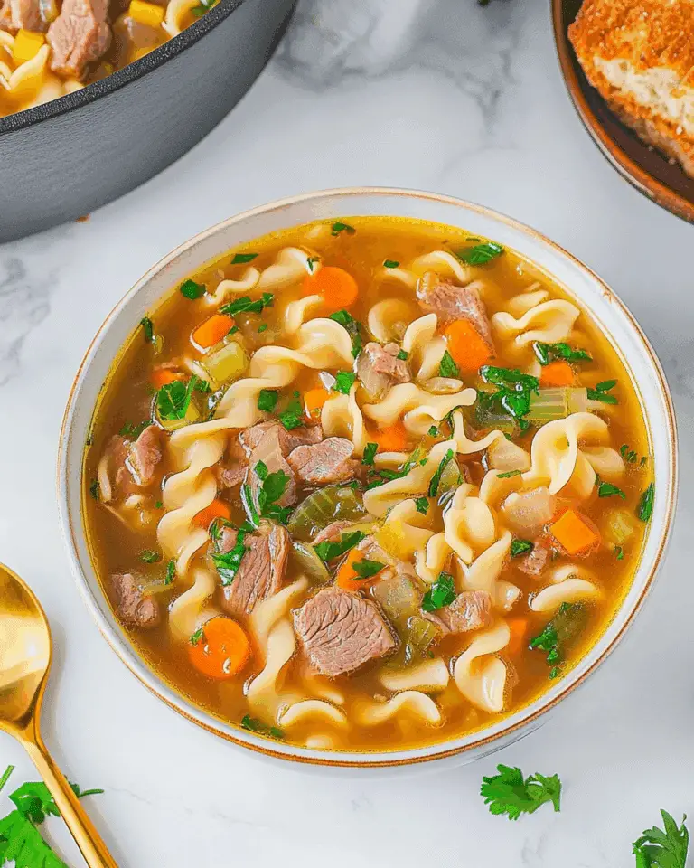 Hearty Beef Noodle Soup
