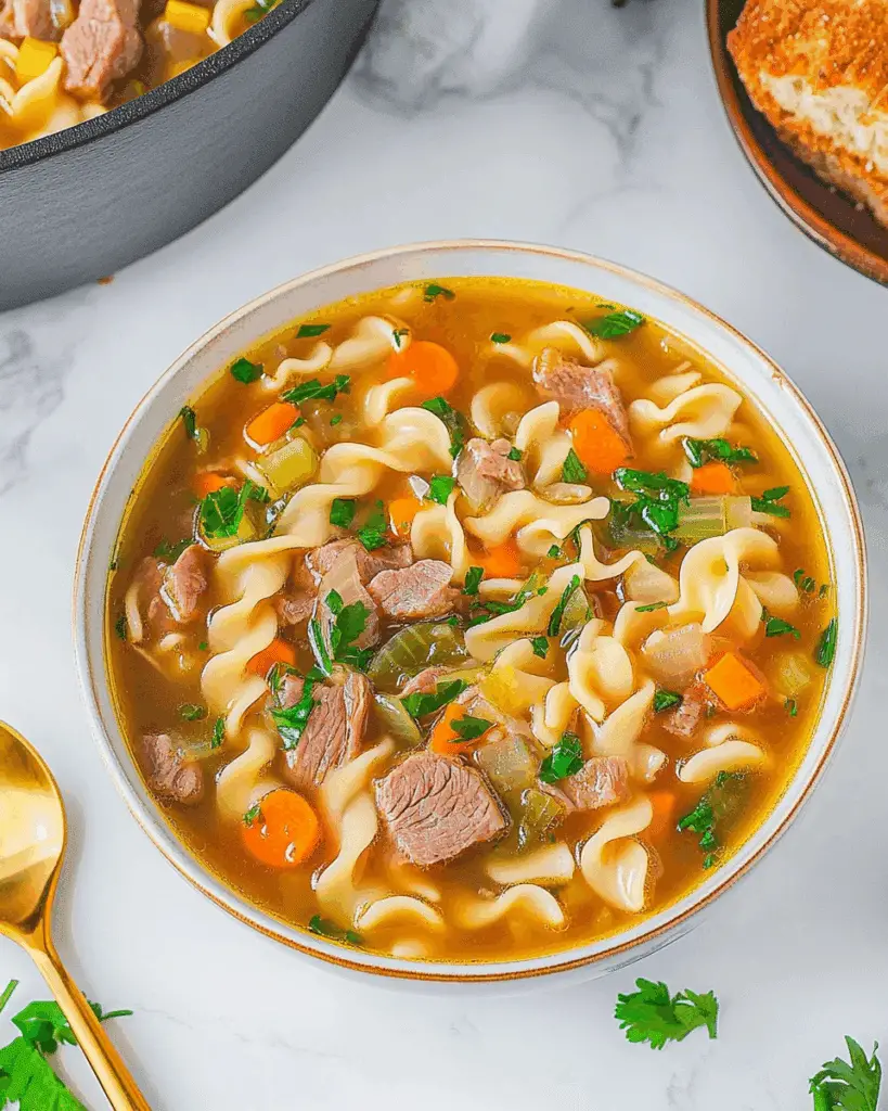 Hearty Beef Noodle Soup