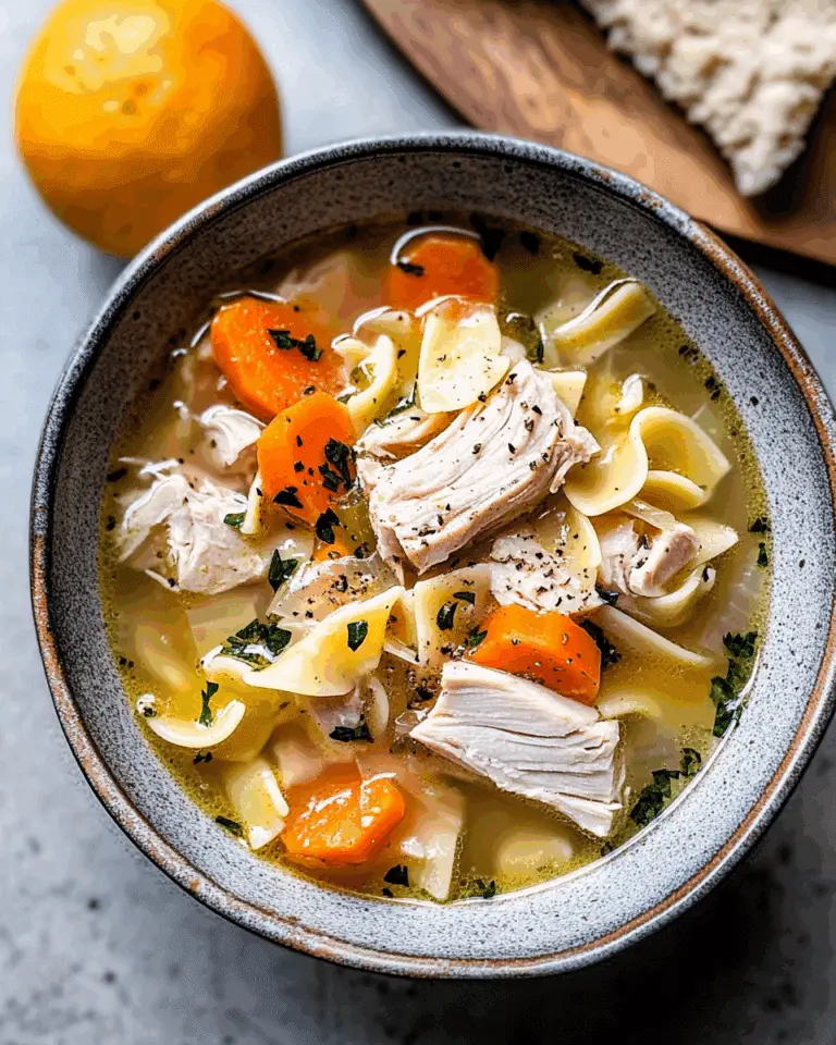 Homemade Turkey Noodle Soup