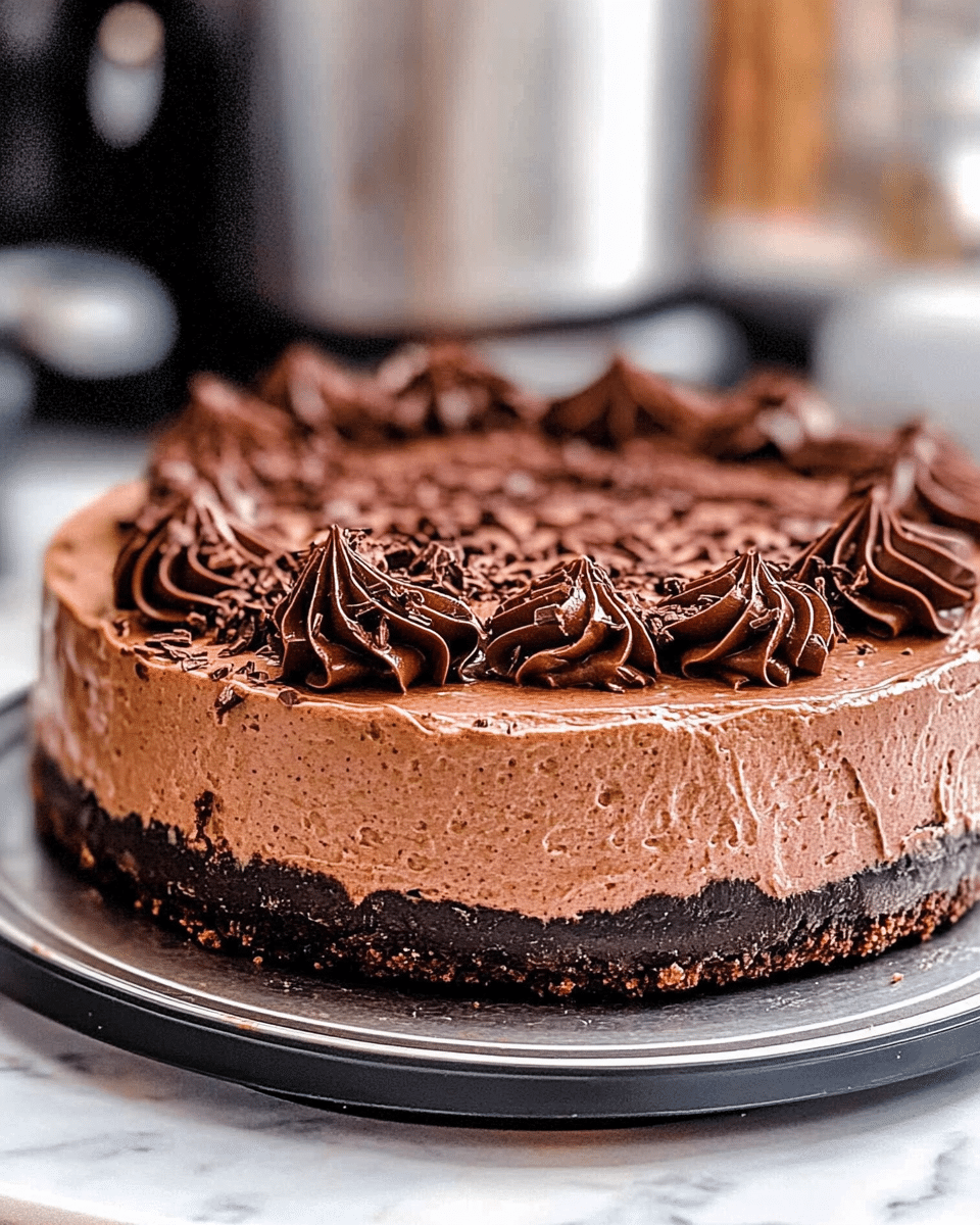 Instant Pot Chocolate Cheesecake