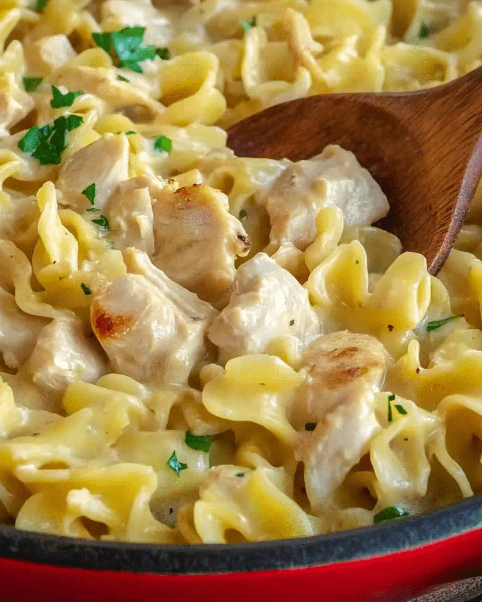 One Pot Chicken and Noodles Skillet