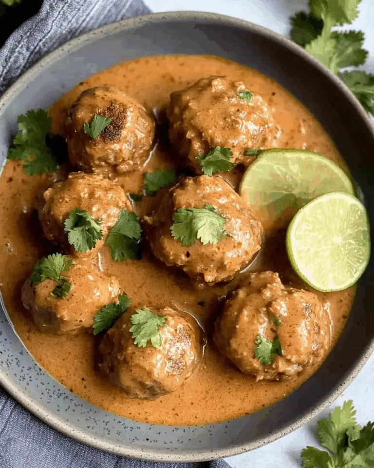 Red Curry Turkey Meatballs