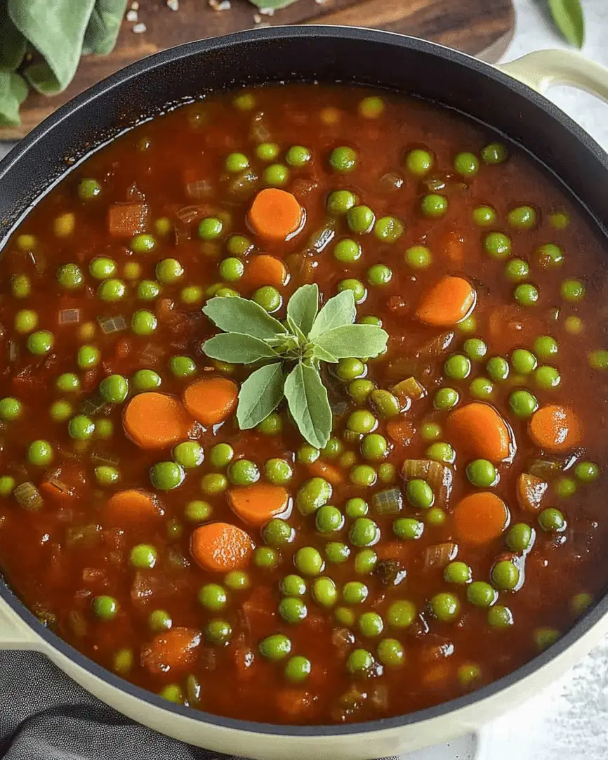 Pea and Carrot Vegetarian Stew