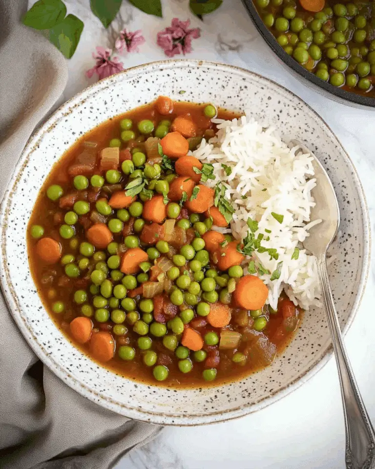 Pea and Carrot Vegetarian Stew