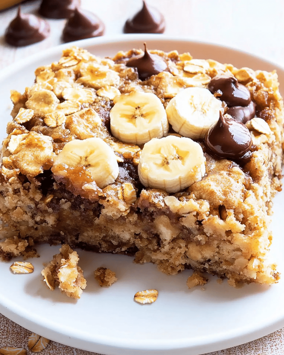Peanut Butter Baked Oatmeal Bars