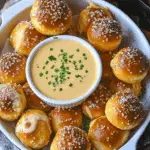 Pretzel Bites with Cheese Sauce