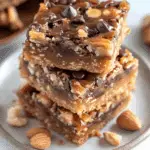 Keto Salted Caramel Magic Bars