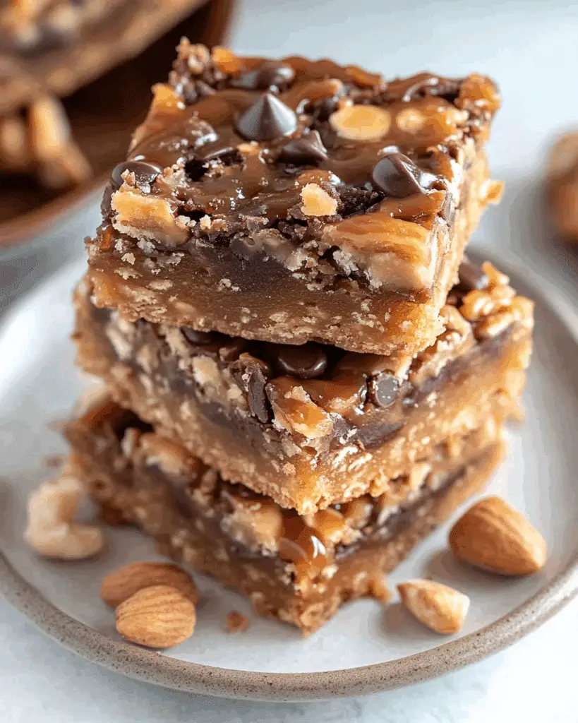 Keto Salted Caramel Magic Bars