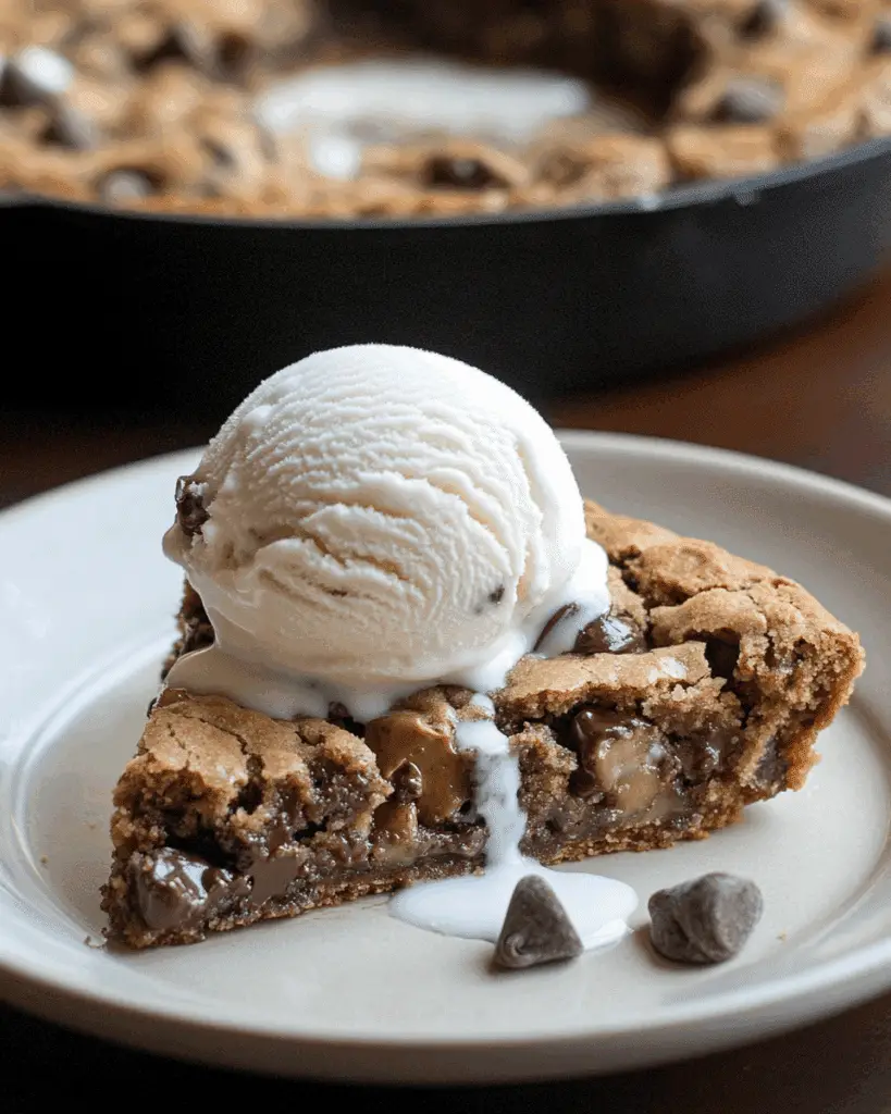 Skillet Chocolate Chip Cookie