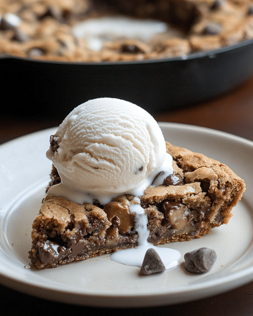 Skillet Chocolate Chip Cookie