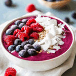 Smoothie Bowl with Berries and Coconut