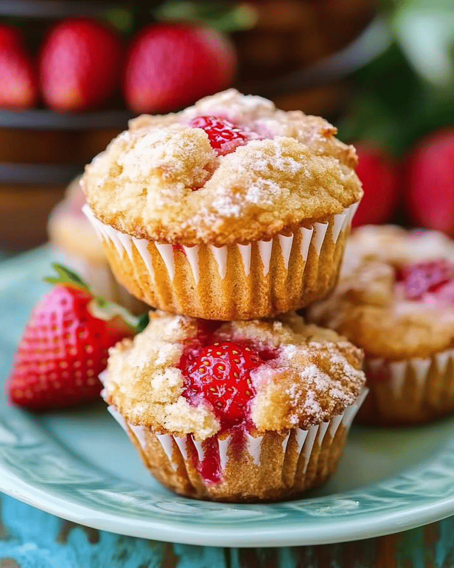 Strawberry Cheesecake Muffins