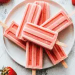 Strawberry Pineapple Popsicles