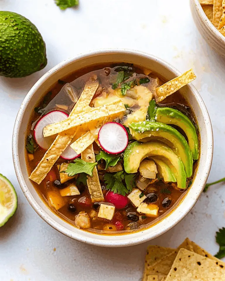 Vegetarian Tortilla Soup