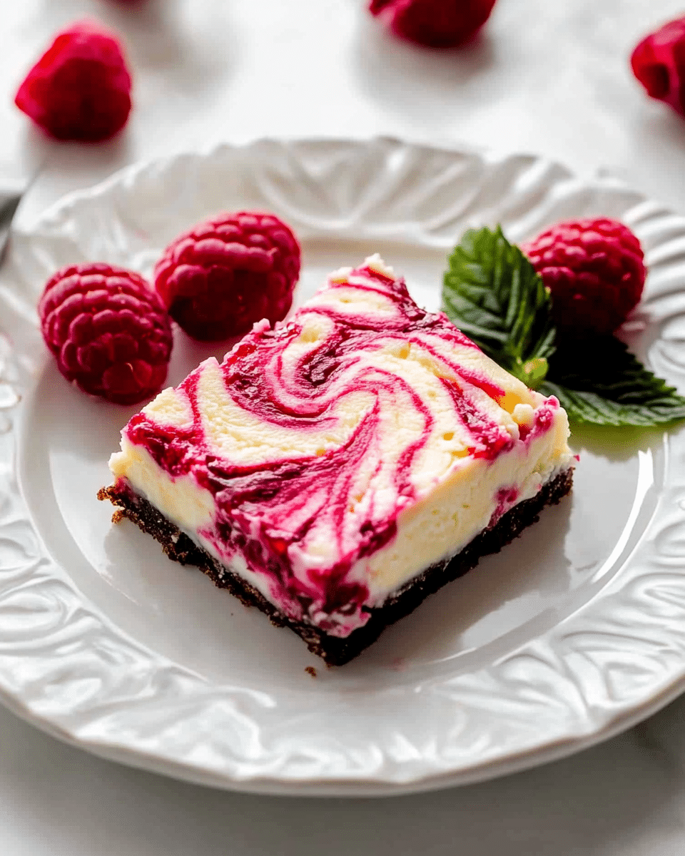 White Chocolate Raspberry Cheesecake Bars