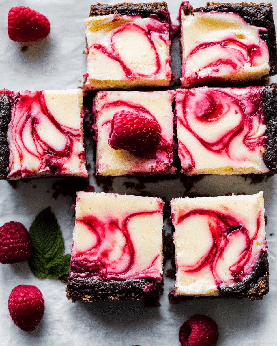 White Chocolate Raspberry Cheesecake Bars