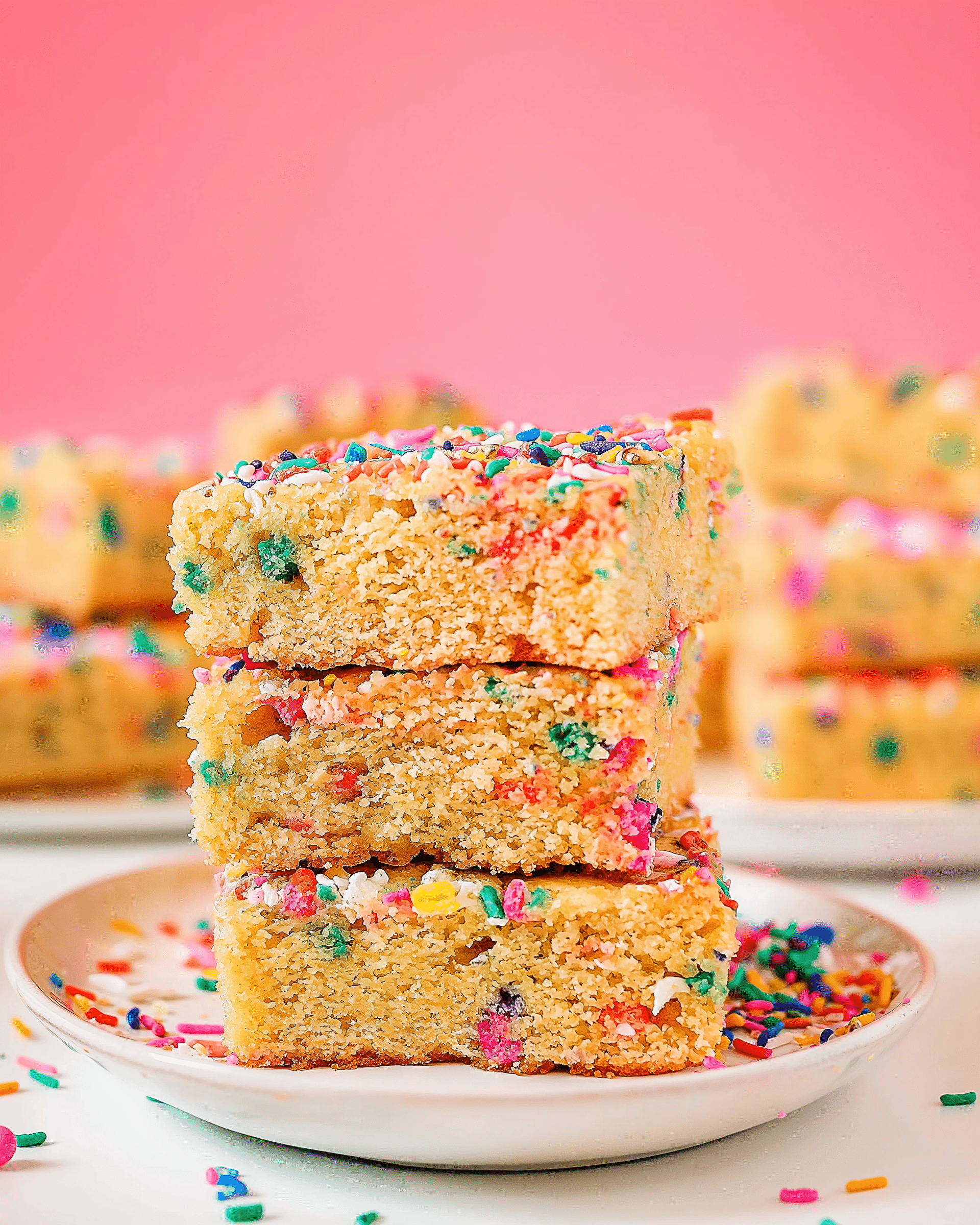 Birthday Cake Blondies