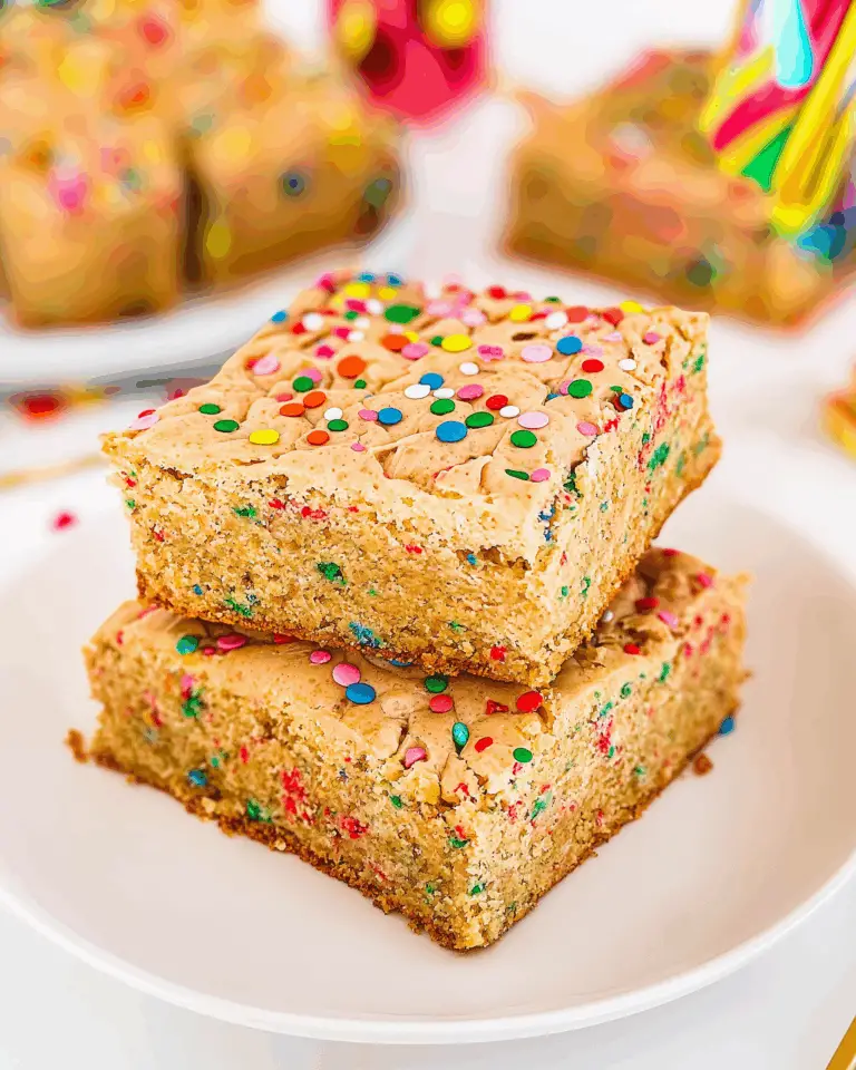 Birthday Cake Blondies