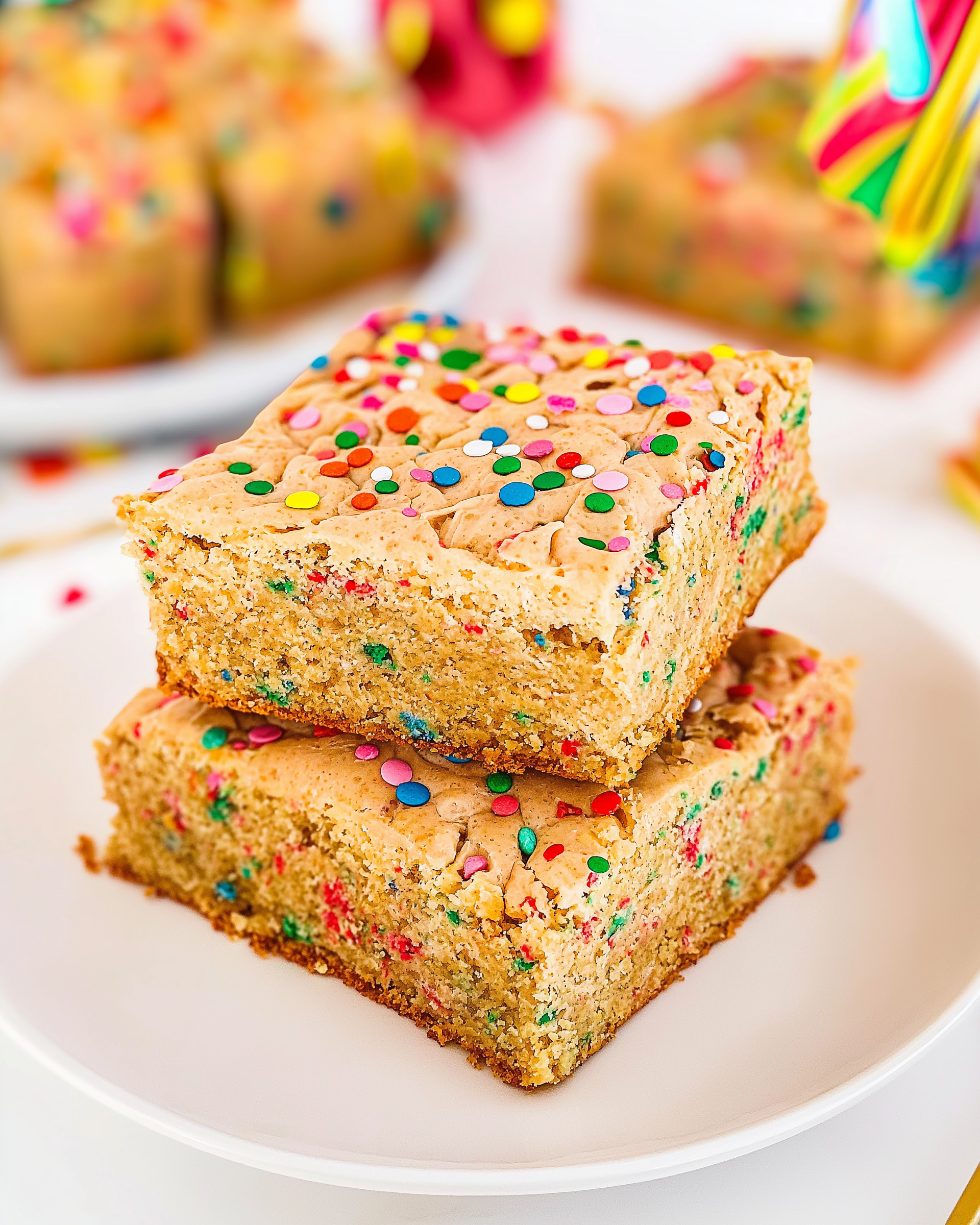Birthday Cake Blondies