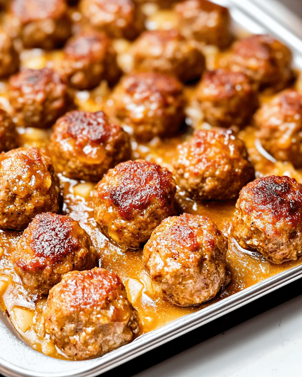 Apple Butter Meatballs