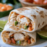 Baked Chicken Fajita Burritos