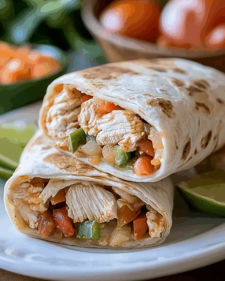 Baked Chicken Fajita Burritos