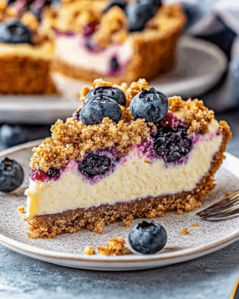 Blueberry Crumble Cheesecake