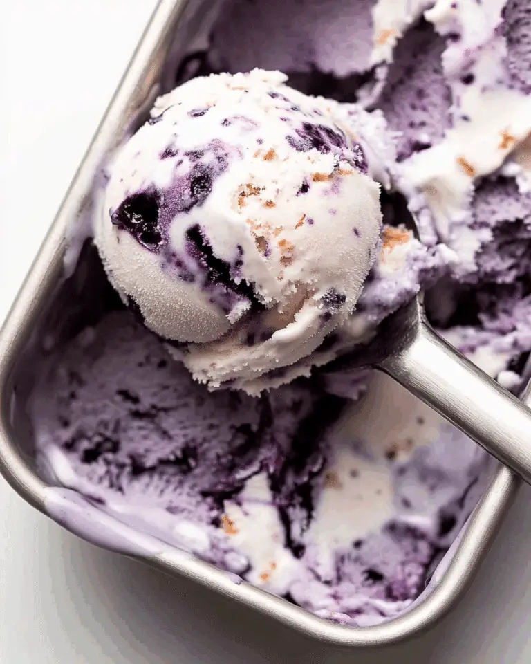 Blueberry Crumble Ice Cream