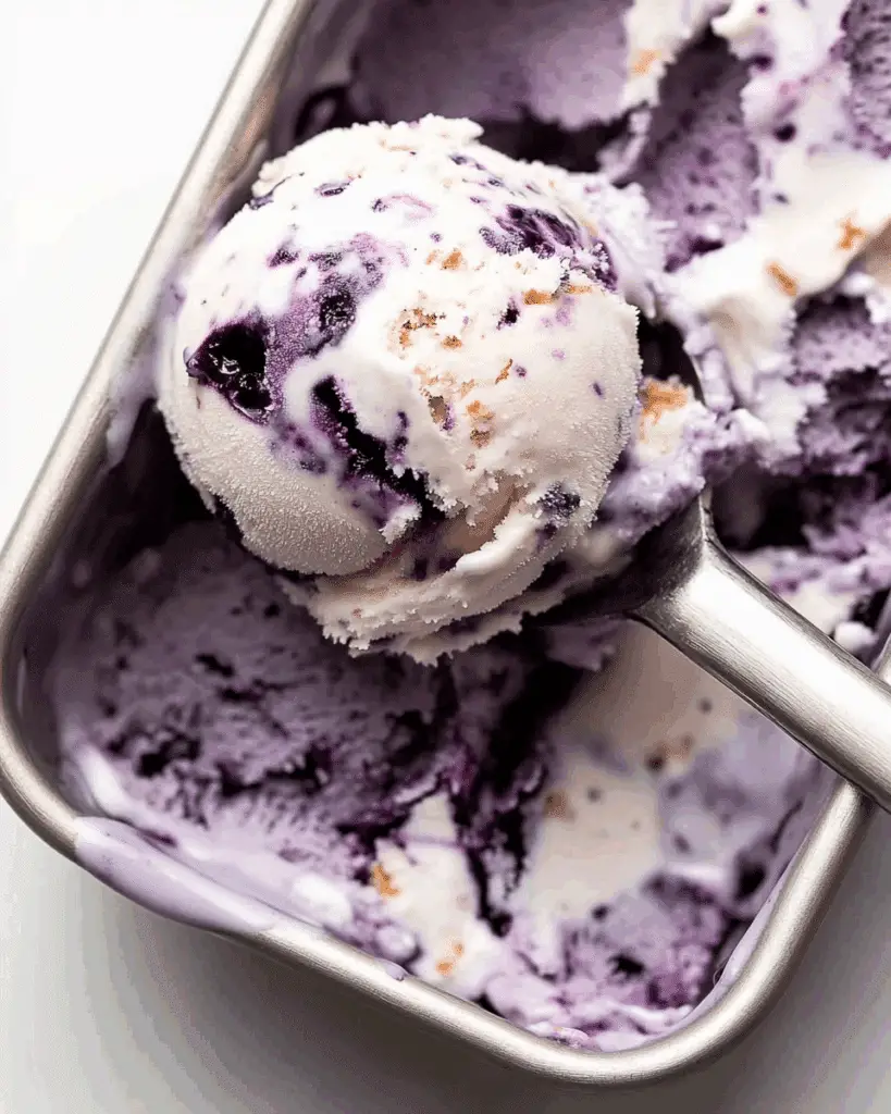 Blueberry Crumble Ice Cream