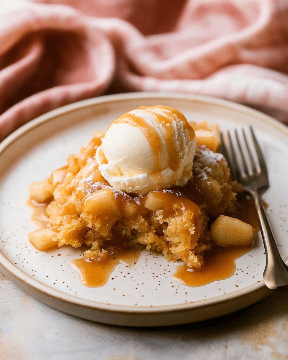 Easy Caramel Apple Dump Cake