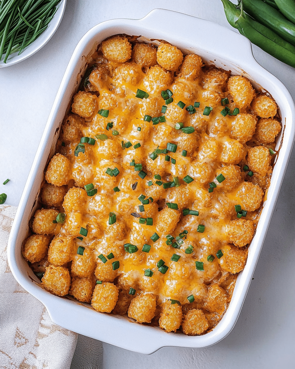 Cheeseburger Tater Tot Casserole