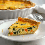 Cheesy Vegetable Quiche with Cauliflower Crust