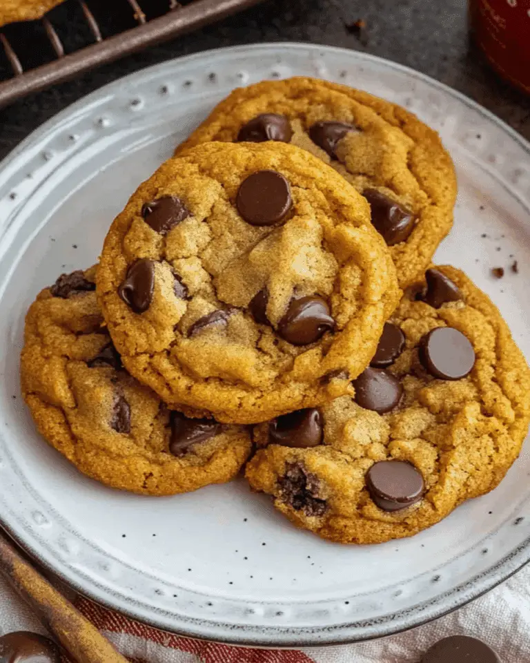Chewy Pumpkin Chocolate Chip Cookies