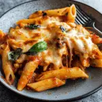 Chicken Caprese Pasta Bake
