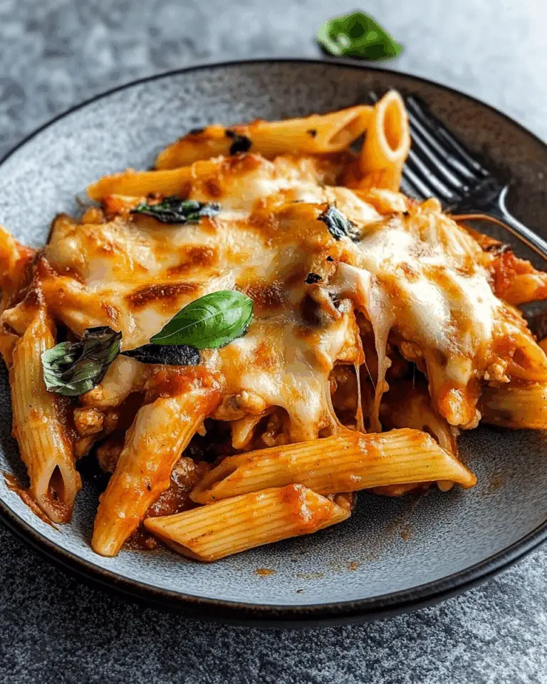 Chicken Caprese Pasta Bake