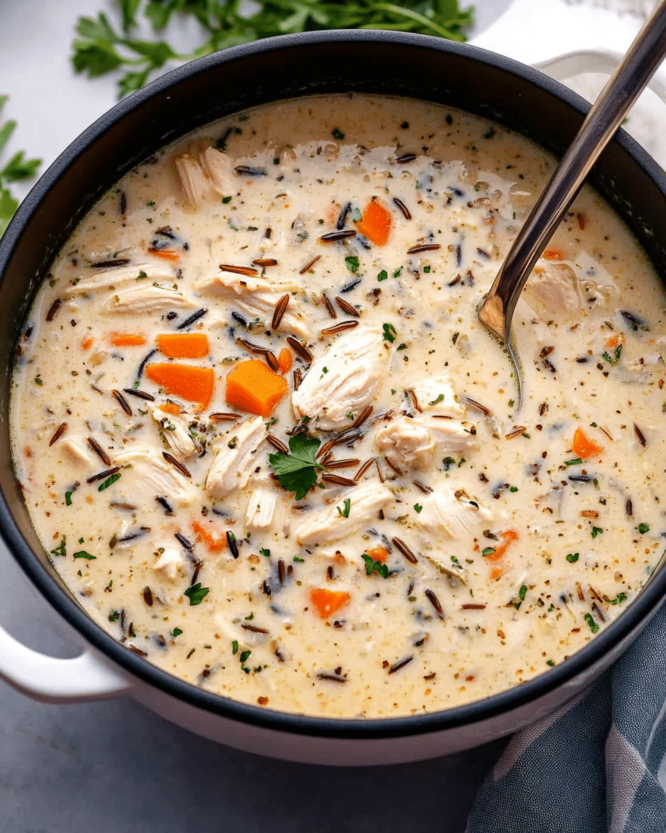 Slow Cooker Thai Chicken and Wild Rice Soup